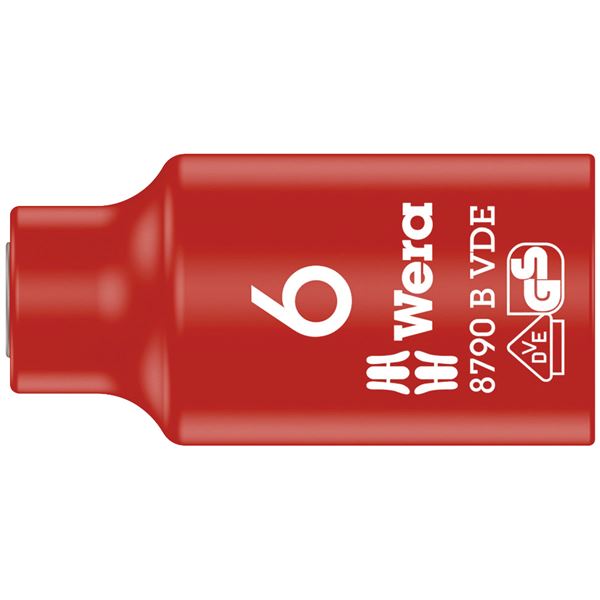 【尖んがり20倍】WERA ヴェラ 差込角3／8DR 不成立ソケット 六角大いさ6粍 全長46粍 004950 その他-手動工具-DIY・工具