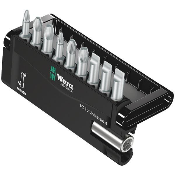 【マラソンでP最大49倍】WERA ヴェラ 10点組 1/4HEX ビットチェックセット#4 056159 工具 ツール DIY 作業工具 道具 9,672円
