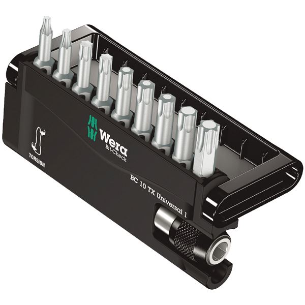 WERA ヴェラ 9本組 1/4HEX トルクスドライバービットセット 056164 工具 ツール DIY 作業工具 道具