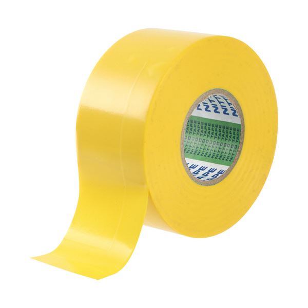 【尖んがり20倍】（まとめ） ニトムズビニルテープ No.21 幅ひろい 38mm×20m 黄 J3412 1巻 【×5仕掛ける】