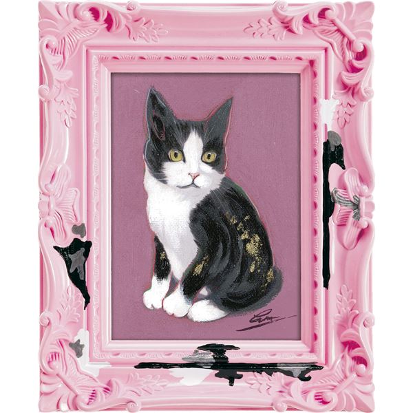 【ポイント20倍】ユーパワー オイルペイントアート ～ペンキデコフレーム～ 「ウェルカム キャット」