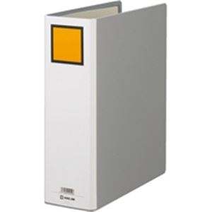 【マラソンでP最大49倍】キングジム パイプ式ファイル/キングファイルG 【A4/タテ型】 10冊 とじ厚80mm 片開き 978N グレー(灰)