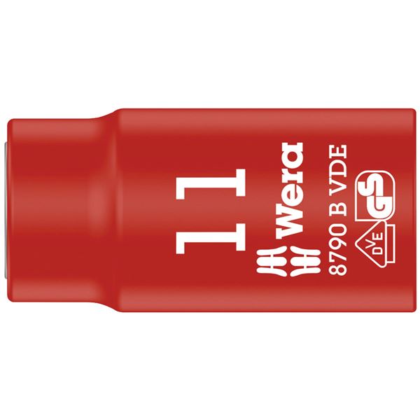 【尖んがり20倍】WERA ヴェラ 差込角3／8DR 不成立ソケット 六角大きさ11粍 全長46粍 004955