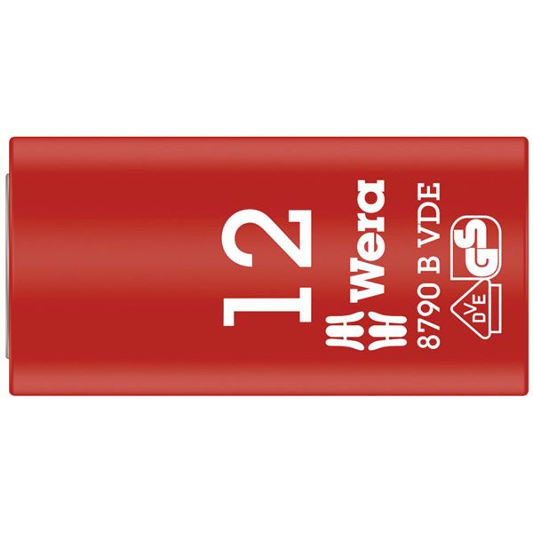 【尖んがり20倍】WERA ヴェラ 差込角3／8DR 不成立ソケット 六角大きさ12粍 全長46粍 004956