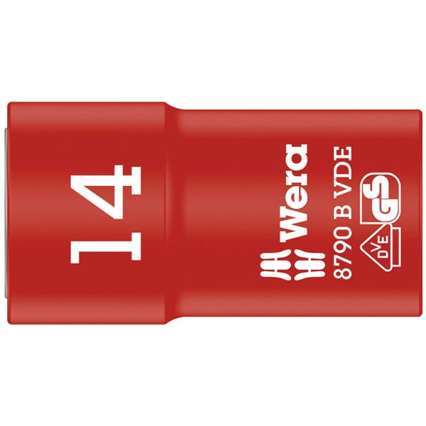 【尖んがり20倍】WERA ヴェラ 差込角3／8DR 不成立ソケット 六角大きさ14粍 全長46粍 004958