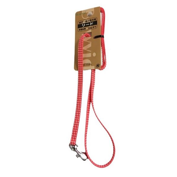 【ポイント20倍】（まとめ）アンブルリード ギンガム レッド【×3セット】 (犬用品/リード)