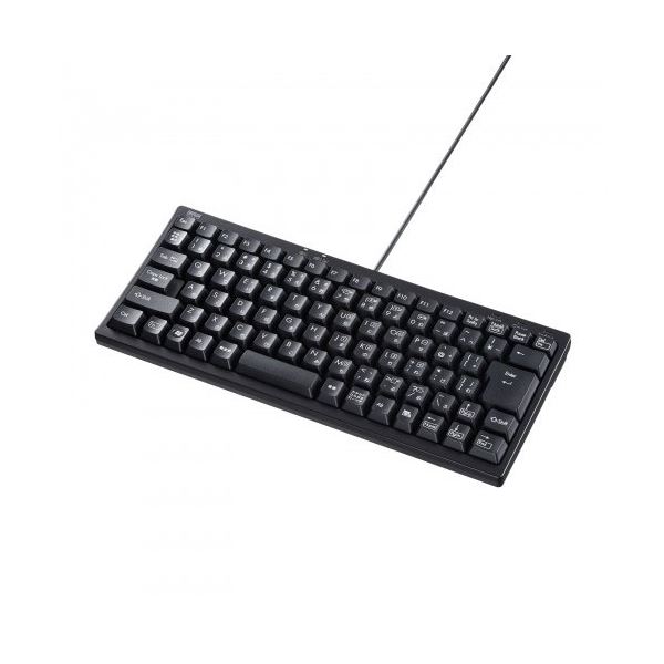 【ポイント20倍】サンワサプライ USBハブ付コンパクトキーボード SKB-KG3UH3BK｜インテリアの壱番館