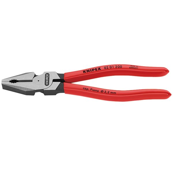 KNIPEX クニペックス 強力型ペンチ プラスチックコーティング 全長200mm 0201-200 工具 ツール DIY 作業工具