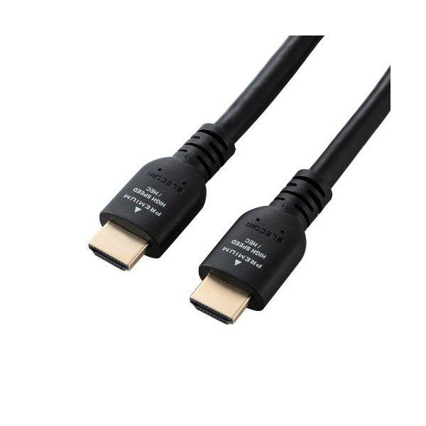 （まとめ） エレコム PREMIUM HIGH SPEED HDMI有線テレビ 黒いこと 5.0m DH-HDPS14E50BK2 1本 【×2仕掛ける】 ケーブル-PCアクセサリー