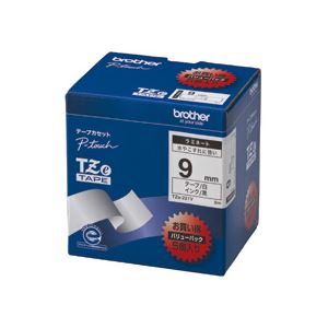 【ポイント20倍】ブラザー BROTHER ピータッチ TZeテープ ラミネートテープ 9mm 白/黒文字 業務用パック TZE-221V 1パック(5個)