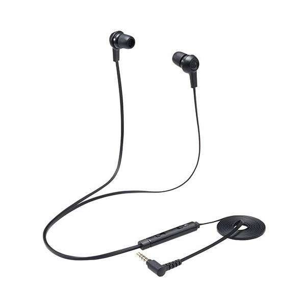 【ポイント20倍】エレコム ヘッドセット イヤホン インナーイヤー 3.5φ4極 両耳 カナル ミュートスイッチ付き 変換ケーブル付 インラインコントローラー ブラック PS4／5 NINTENDO SWITCH HS-EP17TBK