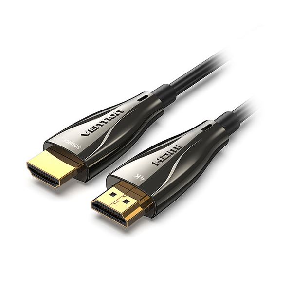 【尖んがり20倍】VENTION 光学的HDMI Male to Male 固定ディスク有線テレビ 100M ジンクアロイ手合い 黒いこと AL-1529