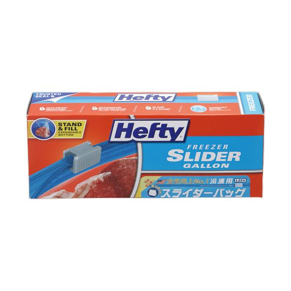 【マラソンでポイント最大47.5倍】(まとめ)東洋アルミ Hefty スライダーバッグ冷凍・解凍用 L 1パック(25枚)【×10セット】|インテリアの壱番館