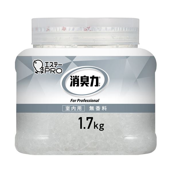 【ポイント20倍】（まとめ） エステー 消臭力業務用消臭剤 クラッシュゲルタイプ 室内用 無香料 本体 1.7kg 1個 【&times;3セット】｜インテリアの壱番館 11,704円