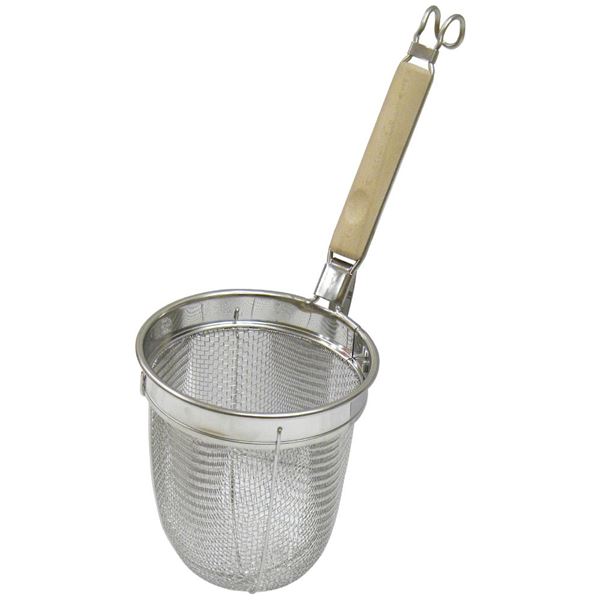 【マラソンでP最大47倍】【3個セット】 麺類用 湯切り/調理器具 【幅140mm】 日本製 木製取っ手付き 『パール金属 ミドルプロ 木柄うどんテボ』 〔キッチン 台所〕