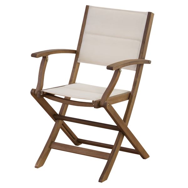 【クーポン配布中＆マラソン対象】パーソナルチェア 幅52cm 肘付き 木製 アカシア オイル仕上 室内 屋外 マリーノ ガーデンチェア 椅子 ベランダ デッキ 庭 テラス