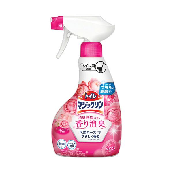 【尖んがり20倍】（まとめ） 名取り草トイレマジックリン 消臭・洗い濯ぎ吹きつける 芳ばしさ消臭 エレガントローズの芳ばしさ 本体 350mL 1本 【×5書き割り】