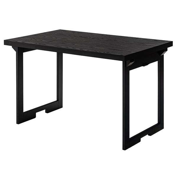 法事テーブル 約W95×D60×H60/9.5cm ブラック 折りたたみ テーブル 机 完成品|インテリアの壱番館