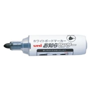 【クーポン配布中＆マラソン対象】（まとめ）三菱鉛筆 ボードマーカーお知らセンサー 太字丸芯 黒【×20セット】