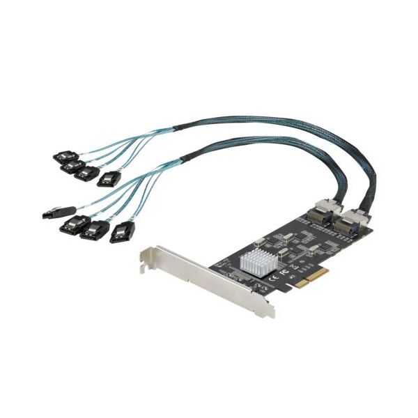 StarTech.com SATA 8ポート増設PCI Expressインターフェースカード 8P6G-PCIE-SATA-CARD1個