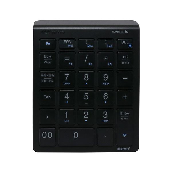 【尖んがり20倍】ナカバヤシ ミヨシBluetoothテンキー 黒いこと TENBT02／BK 1個