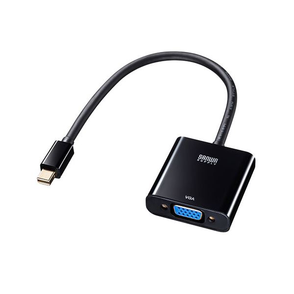 【マラソンでP最大49倍】サンワサプライ Mini DisplayPort-VGA変換アダプタ AD-MDPV02