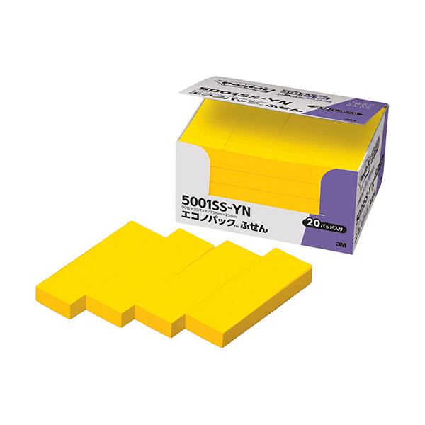 【ポイント20倍】3M Post-it ポストイット エコノパック強粘着ふせん 3M-5001SS-YN 7,110円