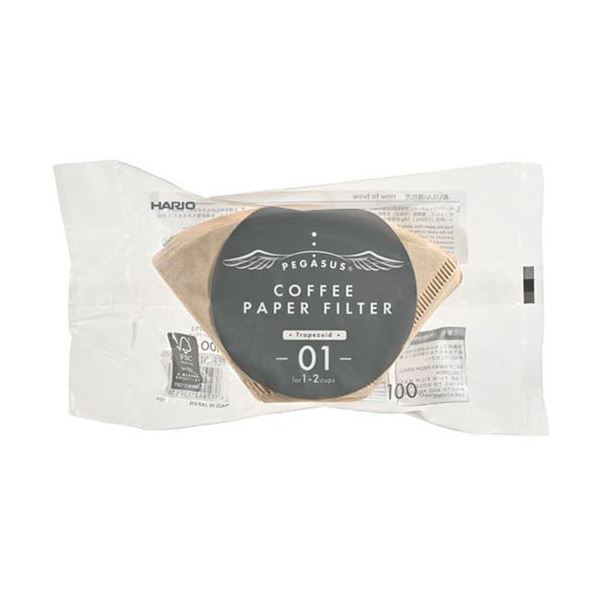 【ポイント20倍】【10セット】 HARIO ペガサス コーヒーペーパーフィルター 1～2杯用 100枚入 PEF-01-100MX10