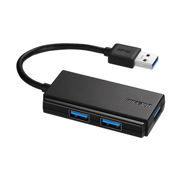 【ポイント20倍】バッファロー USB3.0バスパワーハブ 3ポート ブラック BSH3U100U3BKZ 1個