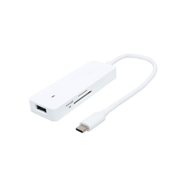【ポイント20倍】MCO USB3.2 Gen2ハブ Type-C ホワイト USH-10G2C／WH