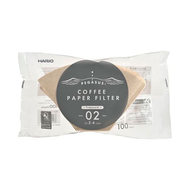 【ポイント20倍】【10セット】 HARIO ペガサス コーヒーペーパーフィルター 2～4杯用 100枚入 PEF-02-100MX10