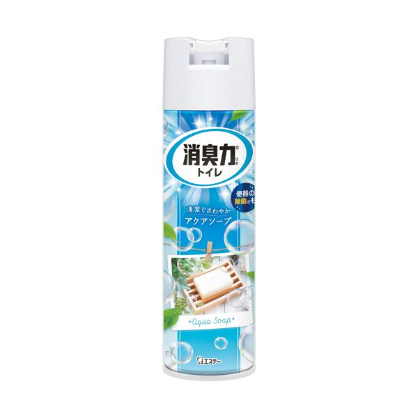 【尖んがり20倍】（まとめ） エステートイレの消臭力吹きつける アクアソープ 365mL 1仕掛ける（3本） 【×5仕掛ける】