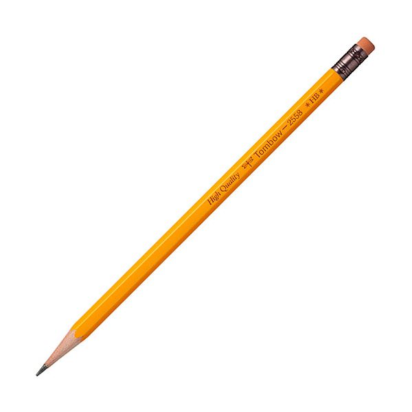 【クーポン配布中】【1ダース（12本）×5セット】 トンボ鉛筆 消しゴム付鉛筆 2558 HB Tombow-2558-HBX5