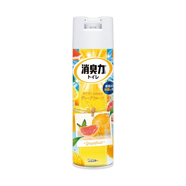【尖んがり20倍】（まとめ） エステートイレの消臭力吹きつける グレープフルーツ 365mL 1書き割り（3本） 【×5書き割り】