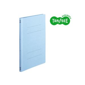 【ポイント20倍】（まとめ）TANOSEE フラットファイル バインダー 2穴 ＜スタンダードカラー＞A4タテ 150枚収容 コバルトブルー 10冊入×20個