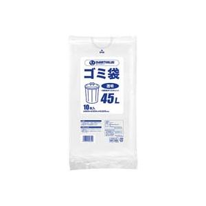 【尖んがり20倍】（まとめ）ジョインテックス ゴミ袋 LDD 澄み切った 45L 10枚 N208J-45【×20書き割り】