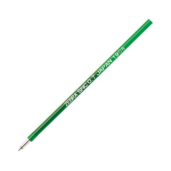 【ポイント20倍】（まとめ） ゼブラエマルジョンボールペン替芯 SNC-0.7芯 緑 RSNC7-G 1セット（10本） 【&times;5セット】｜インテリアの壱番館