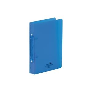 【マラソンでポイント最大47.5倍】(業務用10セット) LIHITLAB ツイストリング式ファイル 【A5/2穴】 タテ型 F5006-8 青｜インテリアの壱番館