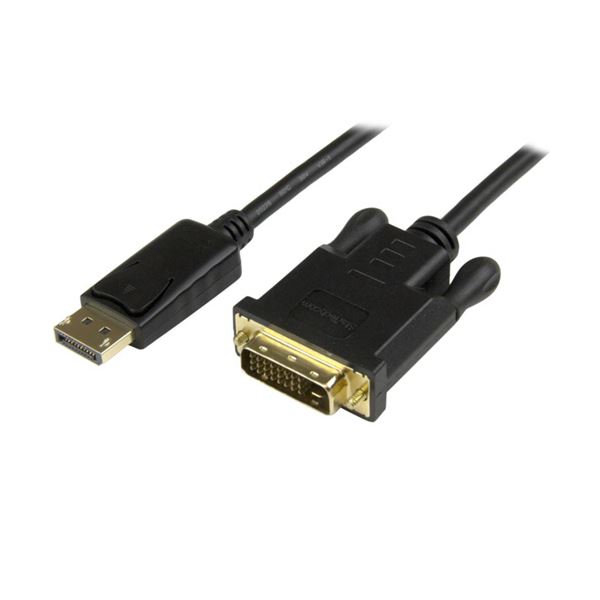 【尖んがり20倍】StarTech.com DisplayPort-DVI取り替えっこ有線テレビアダプター 91珊 雄／雄 1920×1200相応う 黒いことDP2DVI2MM3 1本