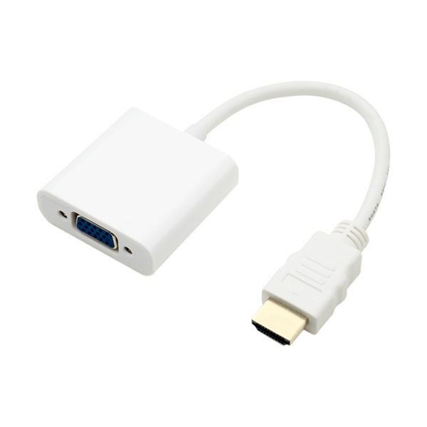 【尖んがり20倍】ナカバヤシ ミヨシ盛りだくさん固定ディスク相応う HDMI-D-sub取り替えっこアダプター 白いこと HDA-DS01／WH 1個