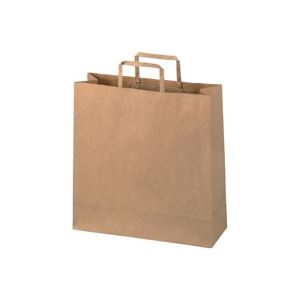 【クーポン券別れ別れ中＆百貨店SALE客体】（まとめ）ジョインテックス 合切袋袋 平紐 茶 中 50枚 B292J-B【×5仕掛ける】