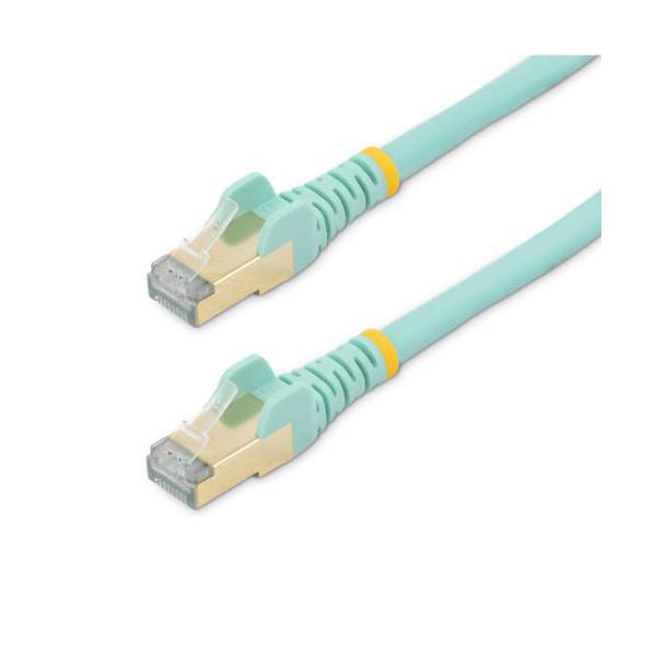 【尖んがり20倍】StarTech.com 種目6A ローカルエリアネットワーク有線テレビ ツメ折れ押しとどめる取りまかなう付き添い人 STP 2m アクア 6ASPAT2MAQ1本