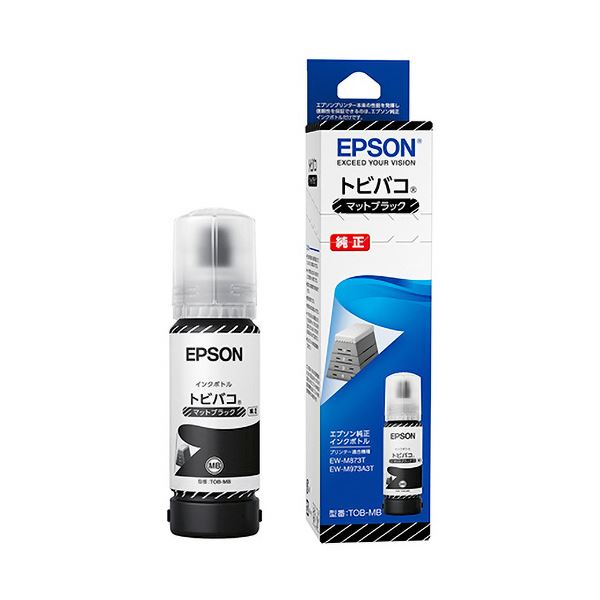 【尖んがり20倍】（まとめ） エプソンインクボトル トビバコ つや消し黒いこと 70mL TOB-MB 1個 【×3仕掛ける】