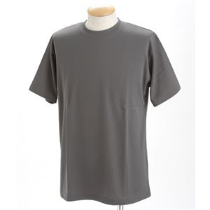 【マラソンでP最大49倍】ドライメッシュポロ＆Tシャツセット ダークグレー LLサイズ