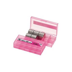 【百貨店SALEでP最大限度47倍】（まとめ）開けっ広げ製作 コインケース M-50W 50円用 納める100枚【×20仕掛ける】