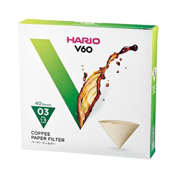 【尖んがり20倍】【10仕掛ける】 HARIO V60用調査報告ろ過器03M 1～6杯用 40枚入 VCF-03-40MX10 その他-キッチン用品・食器・調理器具