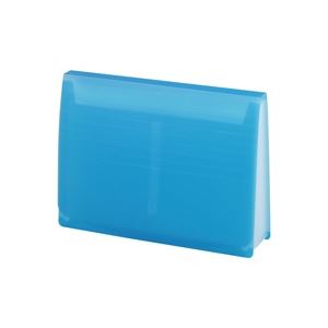 【マラソンでP最大49倍】(業務用5セット) LIHITLAB ドキュメントファイル/エクスパンディングファイル 【A4】 最大収容量1500枚 A-5050-8 青
