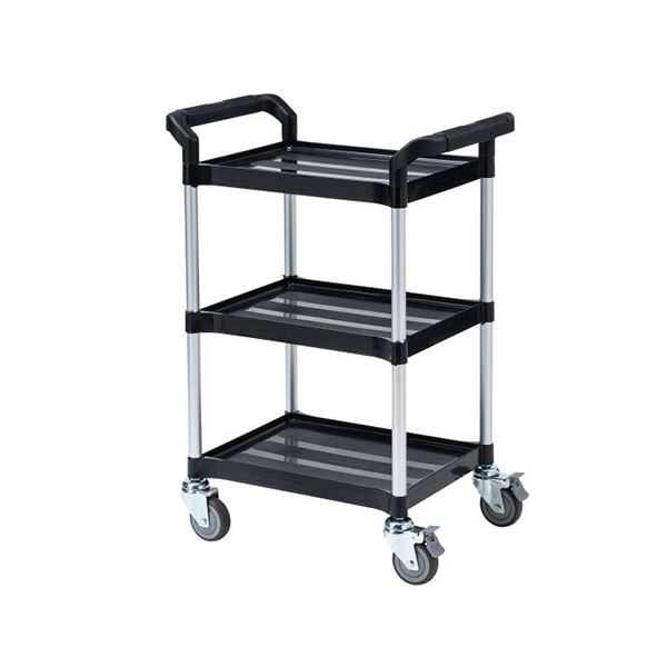 【尖んがり20倍】サンワサプライ 3段式手押し車 黒いこと CART-FA3BK (精神的な統合品)
