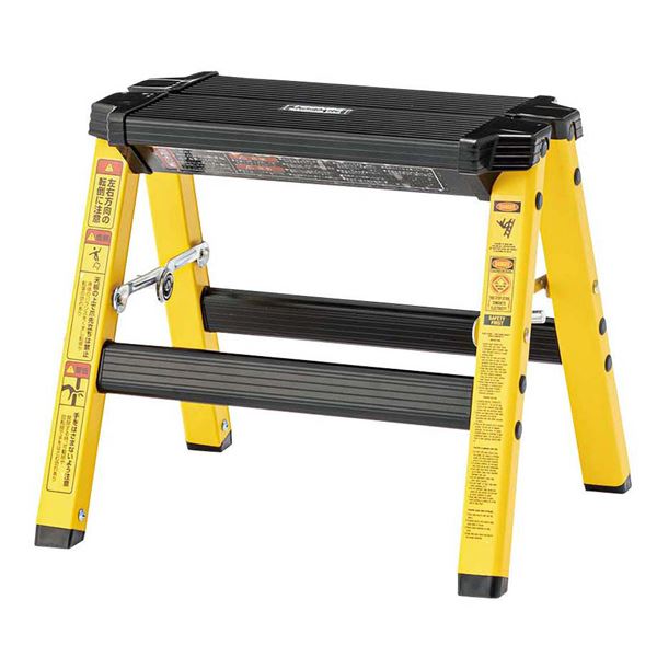 【新品】ステップ 脚立 2段 約幅430×奥行565×高さ680mm ブラック スチール コンパクト 折りたたみ式 I step 完成品 高い所 掃除 楽天市場】ステップ 脚立 2段 約幅430×奥行565×高さ680mm