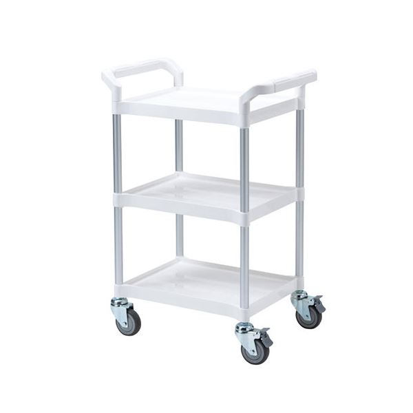 【尖んがり20倍】サンワサプライ 3段式手押し車 白いこと CART-FA3W (精神的な統合品)